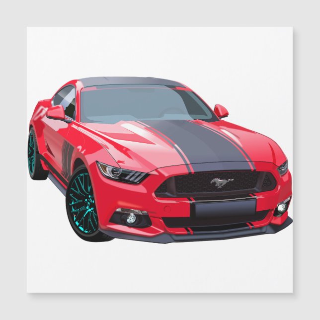 Mustang Magnetkarte (Vorderseite)