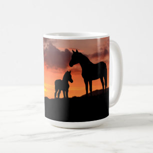 Mustang Mare sauvage et Mug de café du poulain