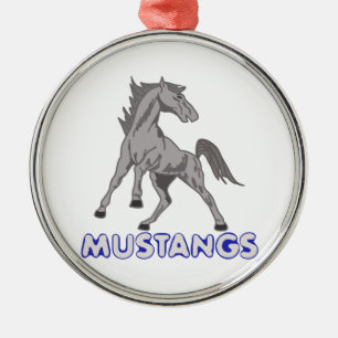 Mustang-Maskottchen Ornament Aus Metall