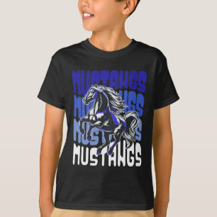 Mustang Maskottchen Schulgeist Sportteam American  T-Shirt
