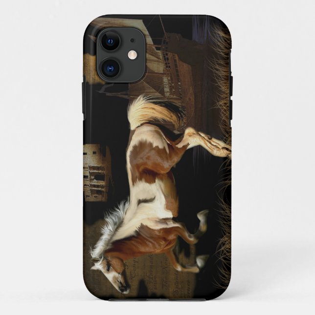 Mustang New Worlde Horse Lover Art Case-Mate iPhone Hülle (Rückseite)
