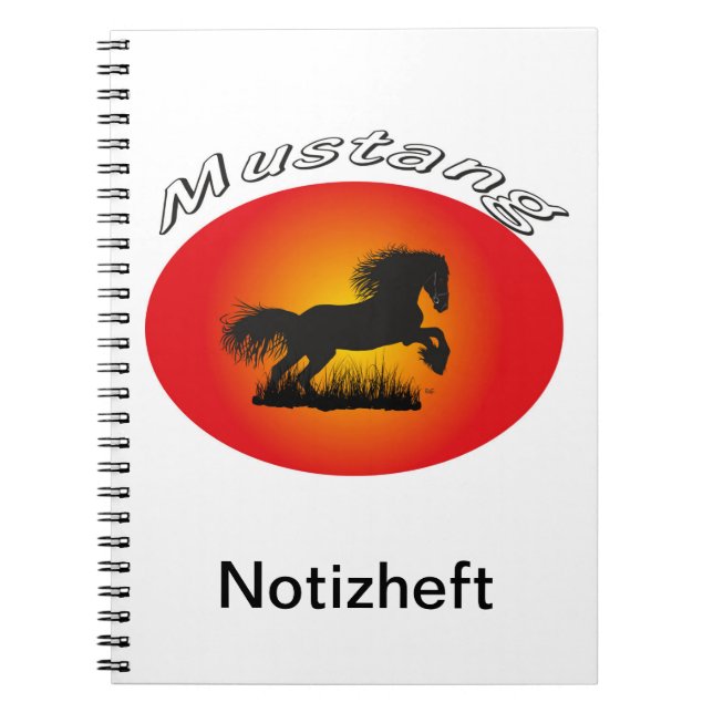 Mustang Notizheft Notizblock (Vorderseite)