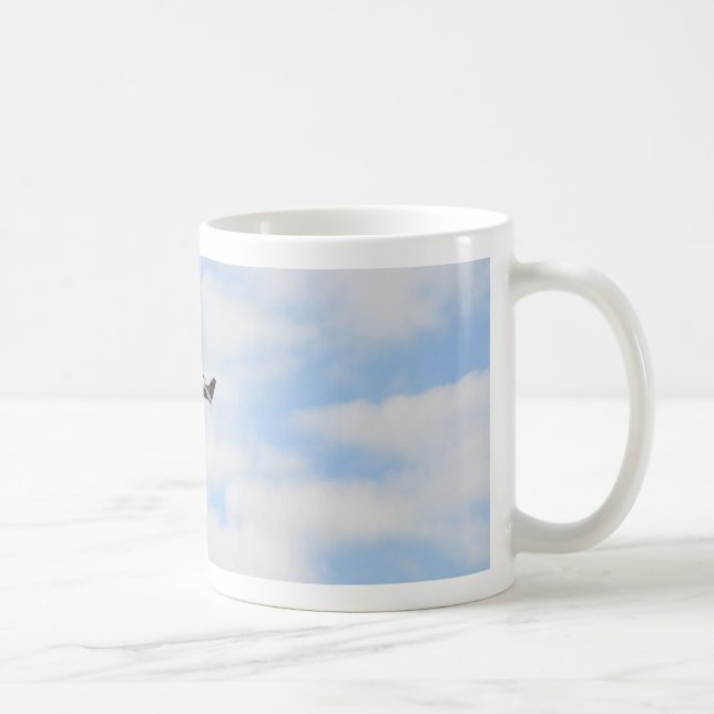 Mustang P51 im Flug Kaffeetasse (Rechts)