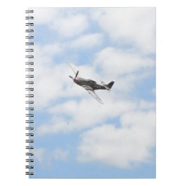 Mustang P51 im Flug Notizblock