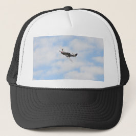 Mustang P51 im Flug Truckerkappe