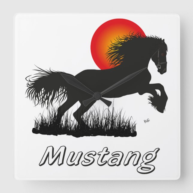 Mustang Pferdeliebhaber Uhr (Vorderseite)