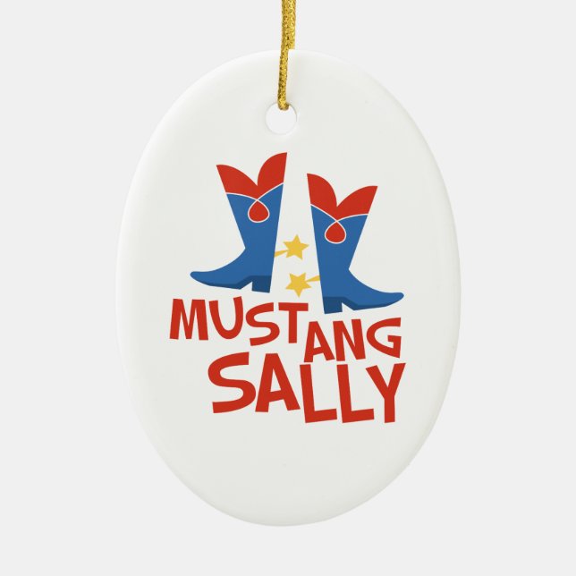 Mustang Sally Keramik Ornament (Vorne)