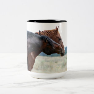 Mustang Stallion et Mare Smitten Mug