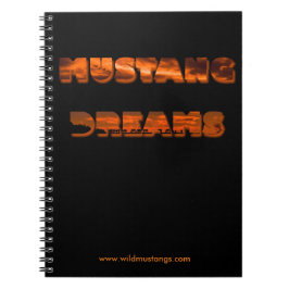 Mustang-Träume - Foto-Notizbuch (80 Seiten B&W) Notizblock