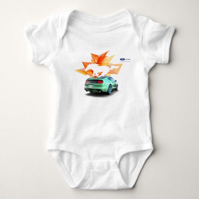Mustangcustomizer-Baby-Bodysuit Baby Strampler (Vorderseite)