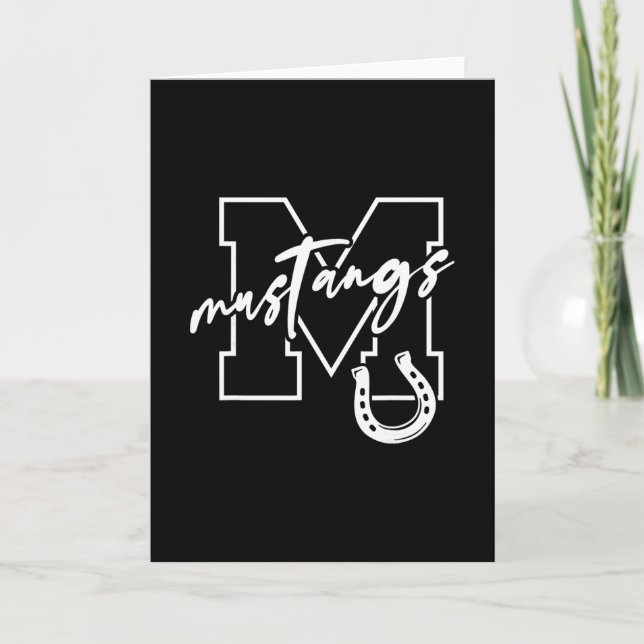 Mustangs  karte (Vorderseite)
