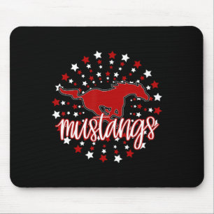 Mustangs Schulgeist Football-Mama Mustang Stolz Mousepad