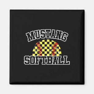 Mustangs Softball Mom Mustangs Schulgeist Sport  Magnet
