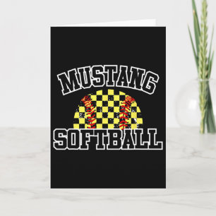 Mustangs Softll Mama Mustangs Schulgeist Sport  Karte