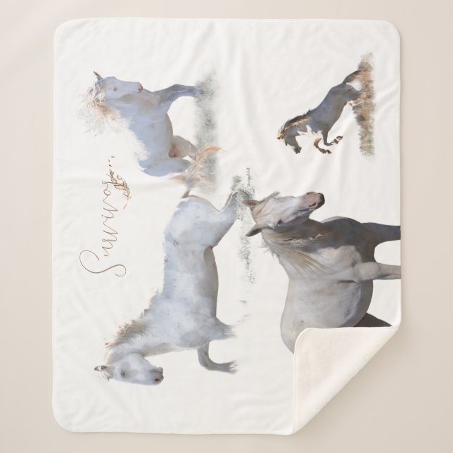 MustangWild Stallion Survivor Sherpa Blanket Sherpadecke (Vorderseite)