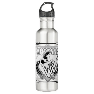 MustangWild Wasserflasche Running Pin Edelstahlflasche