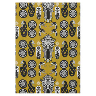 Mustard Anglo Saxon Art Print Tischdecke