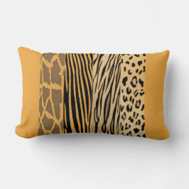 Mustard Animal imprimé Zebra Striped Coussin