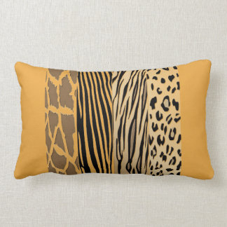 Mustard Animal imprimé Zebra Striped Coussin