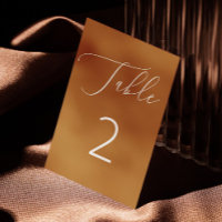 Mustard Brown Minimalistische Script-Hochzeit im H