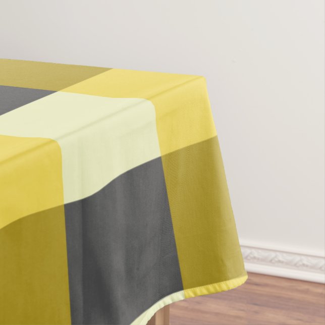 MUSTARD & CHARCOAL KARO TISCHDECKE (Beispiel)