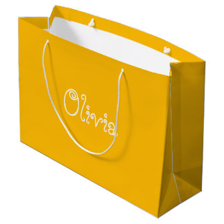 Mustard Color Baby Duschgeschenk Beutel Große Geschenktüte
