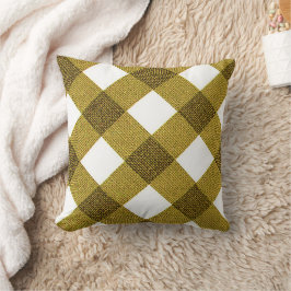 Mustard Diagonal Buffalo Kissenkissen Kissen