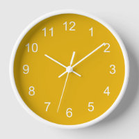 Mustard gelb Wall Clock