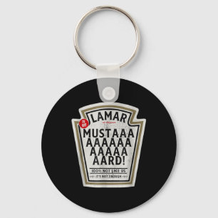 Mustard Lamar TV Off Verwenden Sie Ihr Herz Funny Schlüsselanhänger