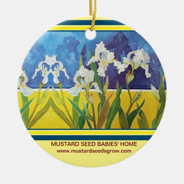 MUSTARD SÄDEN WACHSEN - ORNATION DURCH PERRY RITCH KERAMIK ORNAMENT (Vorne)