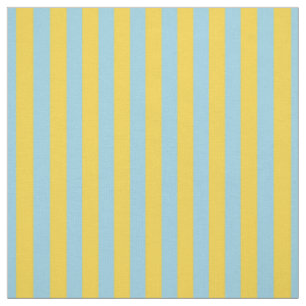 Mustard Yellow Light Blue Streifen Stoff
