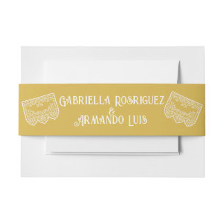 Mustard Yellow Modern Wedding Belly Band