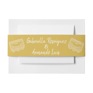 Mustard Yellow Modern Wedding Belly Band
