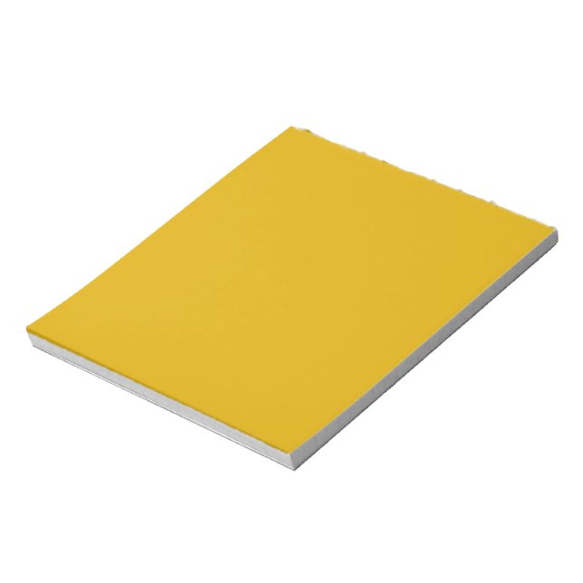 Mustard Yellow Solid Color Notizblock (Rotiert)