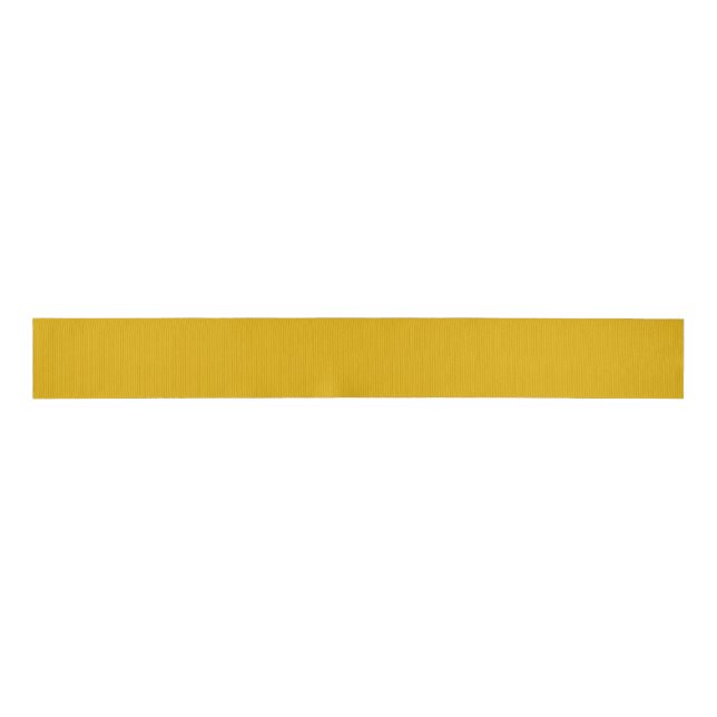 Mustard Yellow Solid Color Ripsband (Vorderseite)