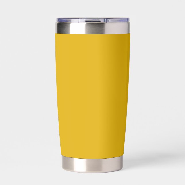 Mustard Yellow Solid Color Thermobecher (Vorderseite)