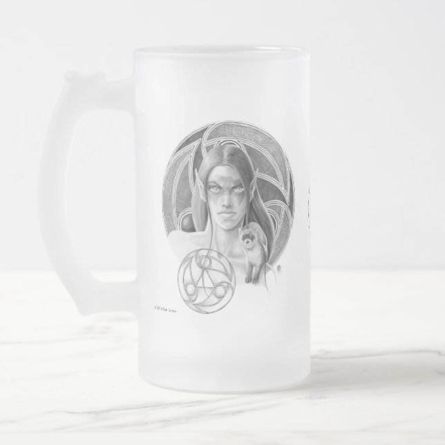 Musteleila mattierte Tasse (Links)