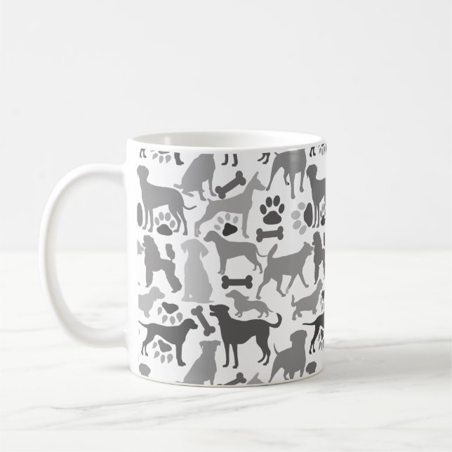 Muster 03.b für Hunde und Pfoten Kaffeetasse (Links)