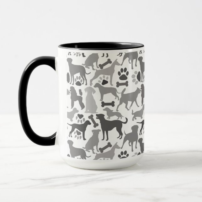 Muster 03.b für Hunde und Pfoten Tasse (Links)