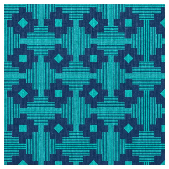 Muster 061214 - Cyan mit Blue 1d4e89 Stoff (Muster)