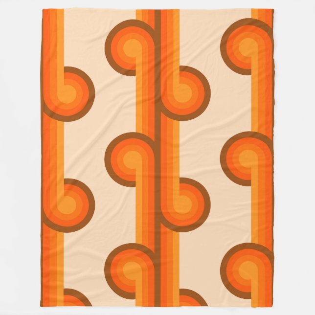 Muster 1 der geometrischen Formen für die Retro-Fo Fleecedecke (Vorderseite)
