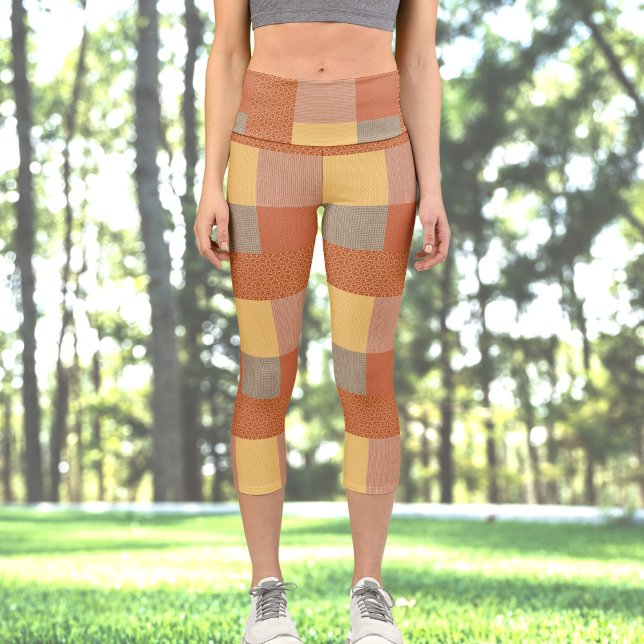 Muster 1 Hochwaiste Capri Leggings (Von Creator hochgeladen)