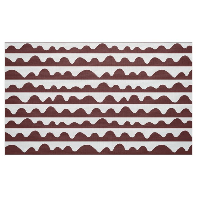 Muster 20815 - Dunkelbraun und Weiß Stoff (Fat Quarter (45,7 x 55,9 cm))