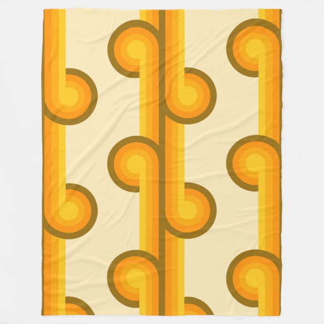 Muster 2 der geometrischen Formen Fleecedecke (Vorderseite)