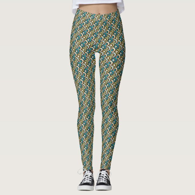 Muster 2 für geometrische Quadrate Leggings (Vorderseite)