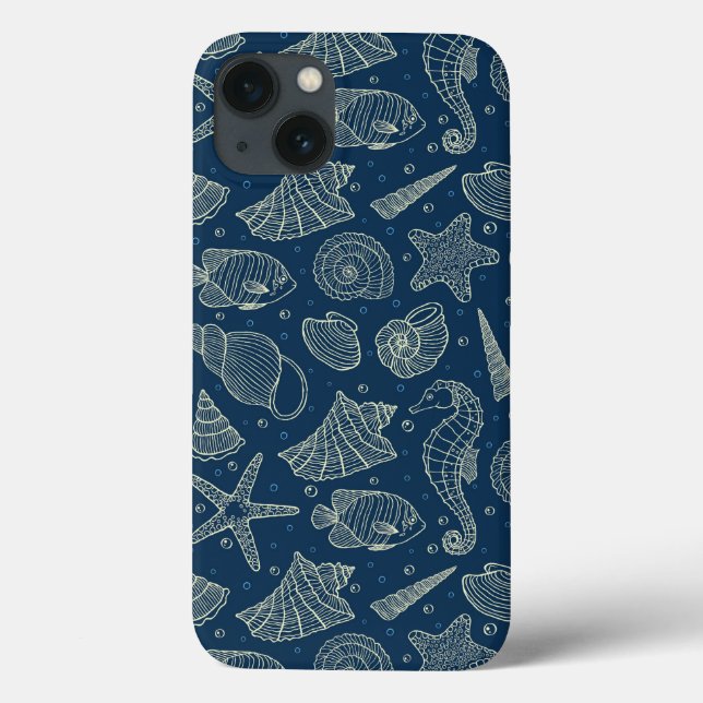 Muster 2 für Meeresbewohner Case-Mate iPhone Hülle (Rückseite)