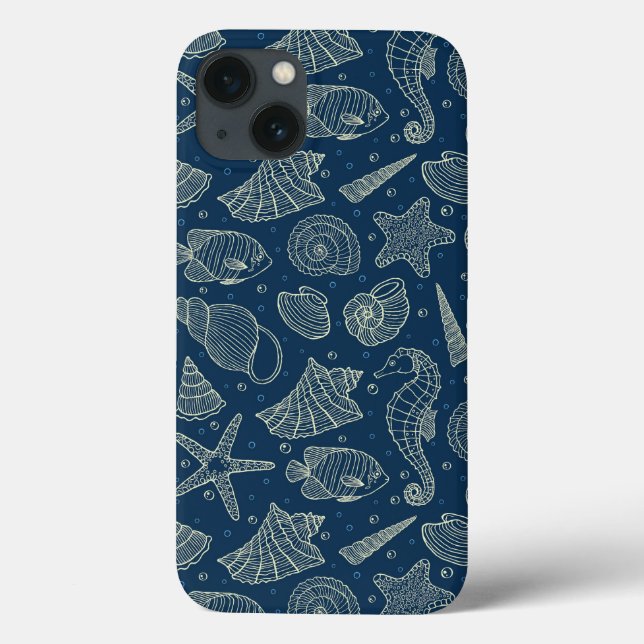 Muster 2 für Meeresbewohner Case-Mate iPhone Hülle (Rückseite)