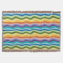 Muster 2 für mehrfarbige Streifen Decke