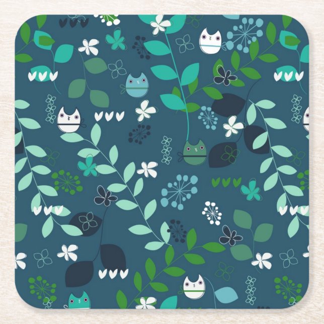 Muster 2 rechteckiger pappuntersetzer (Vorderseite)