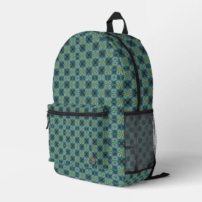 Muster 345 bedruckter rucksack (Rückseitige Ecke Rechts)